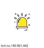 alarm flasher light red warning icon vector desige. Стоковая иллюстрация, агентство Ingram Publishing / Фотобанк Лори