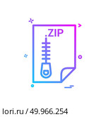 ZIP application download file files format icon vector design. Стоковая иллюстрация, агентство Ingram Publishing / Фотобанк Лори
