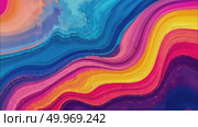 AI Generative Abstract acrylic paint Colored Wavy Background, Futuristic Animation stains. Стоковое AI-видео, аниматор Spirit River / Фотобанк Лори
