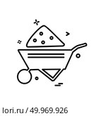 Labour trolly icon design vector. Стоковая иллюстрация, агентство Ingram Publishing / Фотобанк Лори