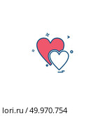 Hearts icon design vector . Стоковая иллюстрация, агентство Ingram Publishing / Фотобанк Лори