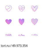 hearts , romantic , love , valentine , rose , flowers , perfume , pleasent , heart , loveable , couple , romance , icon, vector, design,  flat,  collection, style, creative,  icons. Стоковая иллюстрация, агентство Ingram Publishing / Фотобанк Лори