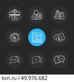 Bit coin , crypto currency , axe, chat , conversation , graph , wo accepted , icon, vector, design,  flat,  collection, style, creative,  iconsicon, vector, design,  flat,  collection, style, creative,  icons . Стоковая иллюстрация, агентство Ingram Publishing / Фотобанк Лори