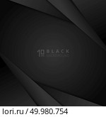 Abstract black modern overlap dimension background with paper layers. Business design concept. Vector illustration. Стоковая иллюстрация, агентство Ingram Publishing / Фотобанк Лори