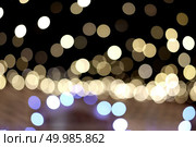 bright christmas light bokeh. holiday background. festive bright bokeh lights. background. Стоковое фото, агентство Ingram Publishing / Фотобанк Лори