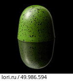 delicious green chocolate candy on a black background. chocolate candy on black background. Стоковое фото, агентство Ingram Publishing / Фотобанк Лори