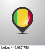 Mali Map Pin. Стоковая иллюстрация, агентство Ingram Publishing / Фотобанк Лори