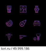 jack hammer , nut , bolt , Watch , time , clock , alaram , day , timers , icon, vector, design,  flat,  collection, style, creative,  icons , setting , gear , . Стоковая иллюстрация, агентство Ingram Publishing / Фотобанк Лори