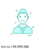 Christian church father pastor priest icon vector design. Стоковая иллюстрация, агентство Ingram Publishing / Фотобанк Лори