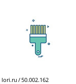 bursh paint icon vector design. Стоковая иллюстрация, агентство Ingram Publishing / Фотобанк Лори