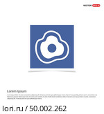 egg omelet icon - Blue photo Frame. Стоковая иллюстрация, агентство Ingram Publishing / Фотобанк Лори