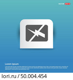 Battery Charge Icon - Blue Sticker button. Стоковая иллюстрация, агентство Ingram Publishing / Фотобанк Лори