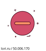 Minus icon design vector. Стоковая иллюстрация, агентство Ingram Publishing / Фотобанк Лори