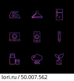 iron , fridge , laptop  , pencil  , hardware , tools ,labour , constructions , icon, vector, design,  flat,  collection, style, creative,  icons , electronics , . Стоковая иллюстрация, агентство Ingram Publishing / Фотобанк Лори