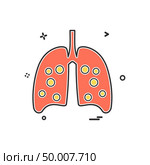 Lungs icon design vector. Стоковая иллюстрация, агентство Ingram Publishing / Фотобанк Лори