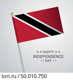 Trinidad and tobago Independence day typographic design with flag vector. Стоковая иллюстрация, агентство Ingram Publishing / Фотобанк Лори