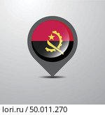 Angola Map Pin. Стоковая иллюстрация, агентство Ingram Publishing / Фотобанк Лори