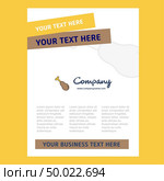 Chicken lollypop Title Page Design for Company profile ,annual report, presentations, leaflet, Brochure Vector Background. Стоковая иллюстрация, агентство Ingram Publishing / Фотобанк Лори