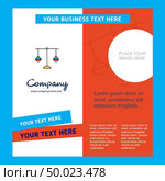 Libra  Company Brochure Template. Vector Busienss Template. Стоковая иллюстрация, агентство Ingram Publishing / Фотобанк Лори