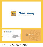 Boundary  Logo design with Tagline & Front and Back Busienss Card Template. Vector Creative Design. Стоковая иллюстрация, агентство Ingram Publishing / Фотобанк Лори