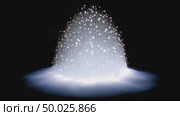 Sparkling water fountain gushing on black background. Стоковое AI-видео, аниматор Юрий Поздников / Фотобанк Лори