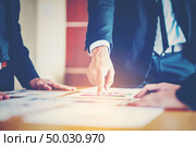 Banking business or financial analyst desktop accounting charts, indicates in the graphics. Стоковое фото, агентство Ingram Publishing / Фотобанк Лори