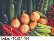 Various kinds of vegetables, displayed in stores. Стоковое фото, агентство Ingram Publishing / Фотобанк Лори