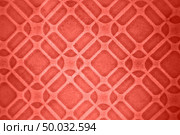 Geometric background from glazed ceramic tiles in a fashionable pantone trendy color of spring-summer 2019 season Living Coral.. Creative geometric pattern from ceramic tiles in a fashionable pantone trendy color of the year 2019 Living Coral. Стоковое фото, агентство Ingram Publishing / Фотобанк Лори