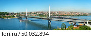 Panorama Metro station on Golden Horn bridge in Istanbul, Turkey. Стоковое фото, агентство Ingram Publishing / Фотобанк Лори