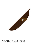 Knife scabbard icon. Flat color design. Vector illustration. Стоковая иллюстрация, агентство Ingram Publishing / Фотобанк Лори