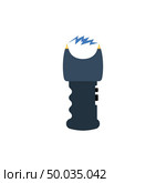 Stun gun icon. Flat color design. Vector illustration. Стоковое фото, агентство Ingram Publishing / Фотобанк Лори