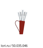 Quiver with arrows icon. Flat color design. Vector illustration. Стоковое фото, агентство Ingram Publishing / Фотобанк Лори