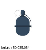 Attack grenade icon. Flat color design. Vector illustration. Стоковое фото, агентство Ingram Publishing / Фотобанк Лори