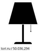Table lamp Night lamp Clasic lamp icon black color vector illustration flat style simple image. Стоковая иллюстрация, агентство Ingram Publishing / Фотобанк Лори