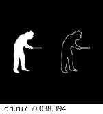 Beekeeper holding honeycomb plank Apiarist icon set white color vector illustration flat style simple image. Стоковая иллюстрация, агентство Ingram Publishing / Фотобанк Лори