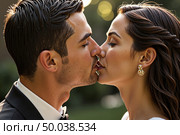 Поцелуй в киностиле / A kiss in the movie style. Стоковое AI-изображение, AI-художник Валерий Лукин / Фотобанк Лори