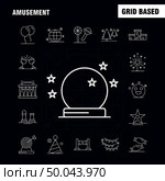 Amusement Line Icon for Web, Print and Mobile UX/UI Kit. Such as: Comedy, Drama, Entertainment, Theater, Emojis, Carnival, Circus, Magic Pictogram Pack. - Vector. Стоковая иллюстрация, агентство Ingram Publishing / Фотобанк Лори