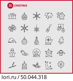 Christmas Line Icon for Web, Print and Mobile UX/UI Kit. Such as: Cloud, Cloudy, Star, Christmas, Beer, Christmas, Wine, Drink, Pictogram Pack. - Vector. Стоковая иллюстрация, агентство Ingram Publishing / Фотобанк Лори