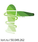 Hairdryer icon. Flat color design. Vector illustration. Стоковая иллюстрация, агентство Ingram Publishing / Фотобанк Лори