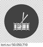 Drum toy icon. Subtract stencil design on tranparency grid. Vector illustration. Стоковая иллюстрация, агентство Ingram Publishing / Фотобанк Лори