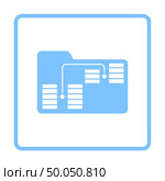 Folder Network Icon. Blue Frame Design. Vector Illustration. Стоковая иллюстрация, агентство Ingram Publishing / Фотобанк Лори