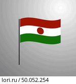 Niger waving Flag. Стоковая иллюстрация, агентство Ingram Publishing / Фотобанк Лори