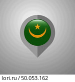Map Navigation pointer with Mauritania flag design vector. Стоковая иллюстрация, агентство Ingram Publishing / Фотобанк Лори