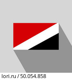 Principality of Sealand flag Long Shadow design vector. Стоковая иллюстрация, агентство Ingram Publishing / Фотобанк Лори