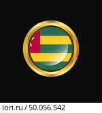 Togo flag Golden button. Стоковая иллюстрация, агентство Ingram Publishing / Фотобанк Лори