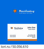 Dislike logo Design with business card template. Elegant corporate identity. - Vector. Стоковая иллюстрация, агентство Ingram Publishing / Фотобанк Лори