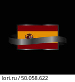 Spain flag Ribbon banner design. Стоковая иллюстрация, агентство Ingram Publishing / Фотобанк Лори