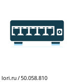 Ethernet switch icon. Shadow reflection design. Vector illustration. Стоковое фото, агентство Ingram Publishing / Фотобанк Лори