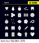 Health Solid Glyph Icon for Web, Print and Mobile UX/UI Kit. Such as: Medical, Heart Beat, Beat, Emergency, Pear, Medical, Hospital, Pictogram Pack. - Vector. Стоковая иллюстрация, агентство Ingram Publishing / Фотобанк Лори