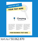 Lollypop Title Page Design for Company profile ,annual report, presentations, leaflet, Brochure Vector Background. Стоковая иллюстрация, агентство Ingram Publishing / Фотобанк Лори